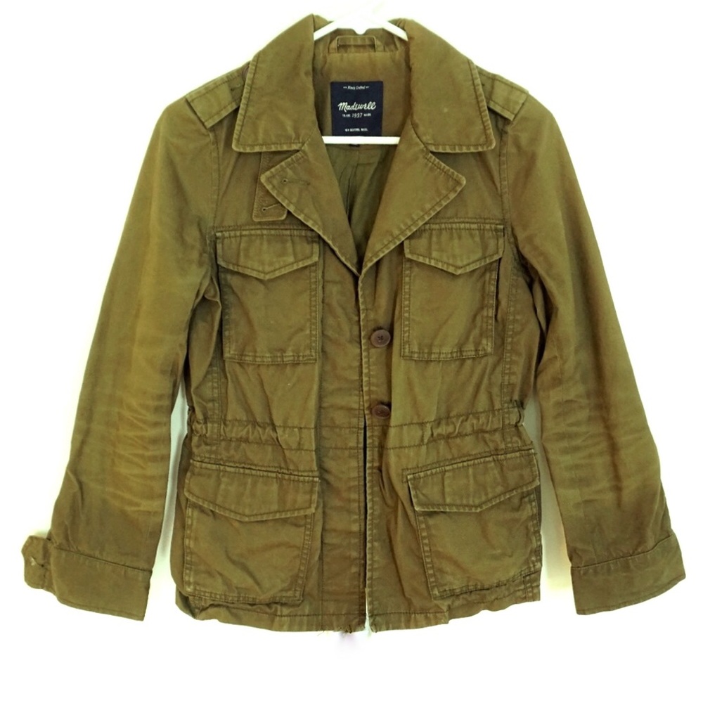 Madewell Outbound Army Utility Jacket in Olive XS